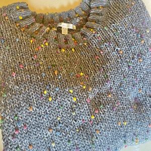 Grayish Blue Colorful Speckled sweater